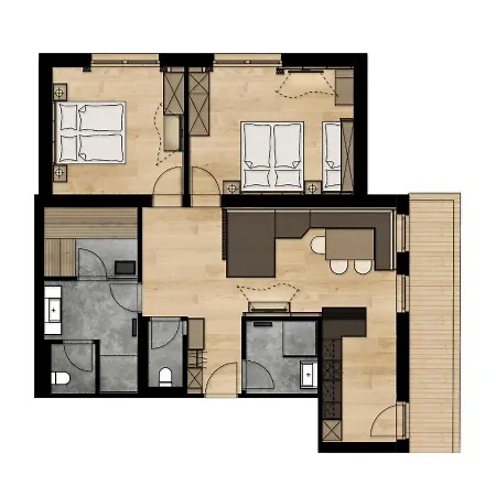 Lägenhet Stocker's Wohlfuehlapartments *